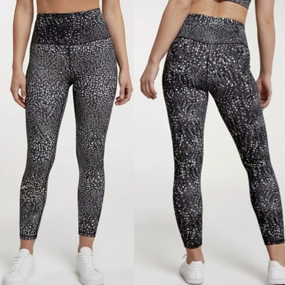 NWT Calia 7/8 Ankle Leggings Core Essential Deep Sea Dots Pure Black Sz XS 0/2